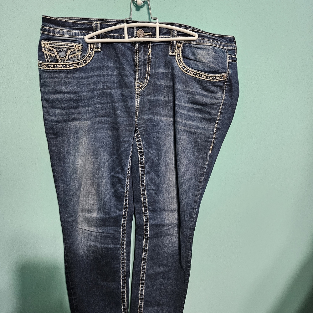 Vigoss Dark Blue Straight Leg Jeans